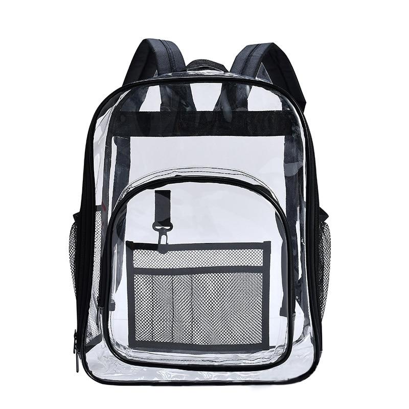 High Quality Waterproof Transparent Women's Large Capacity School Bag