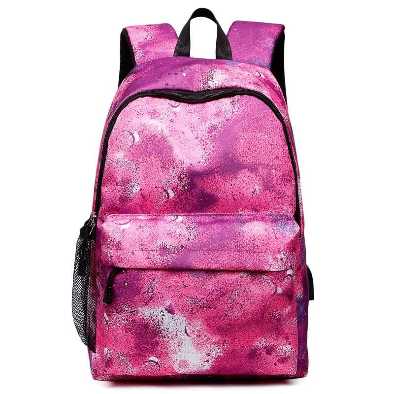 Casual Large Capacity Women's/Men's Canvas Backpacks For USB Charging Travel School