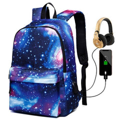 Casual Large Capacity Women's/Men's Canvas Backpacks For USB Charging Travel School