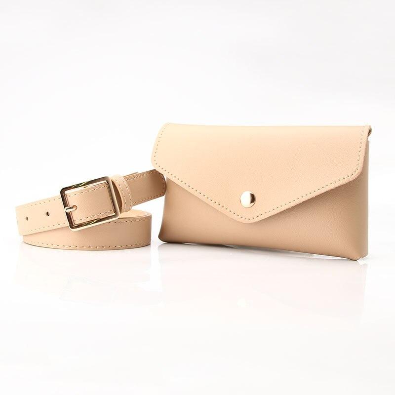 Classic Stylish Female Quality Leather Waist Bag For Money Card Key