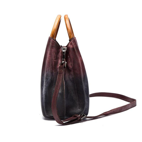Handmade Leisure Women's Genuine Leather Tote Bag