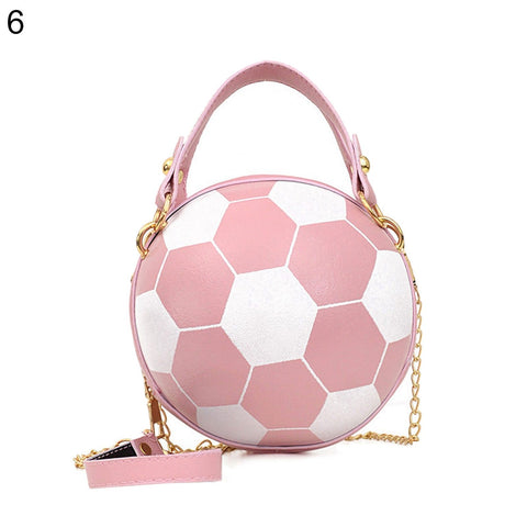 Chic Women's Ball Shape Faux Leather Handbag