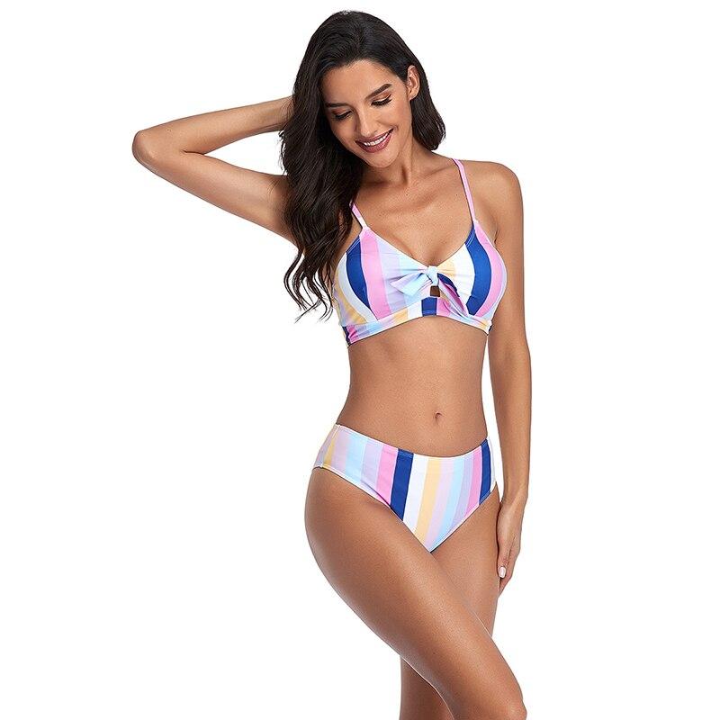 Elegant Sexy Ladies' High Waist Brazilian Bikini Two Piece