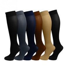 Hot Unisex Compression Stockings Pressure Nylon Varicose Vein Stocking Knee High Leg Support Stretch Pressure Circulation Stock - Sheseelady