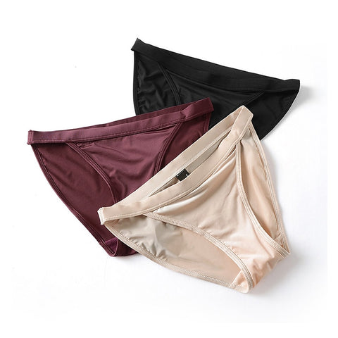 Stylish Comfortable Ladies' Low Waist Seamless Ice Silk Panties
