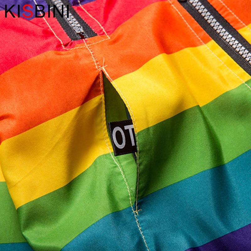 Boys&Girls Rainbow Hooded Zipper Coats For Unisex - Sheseelady