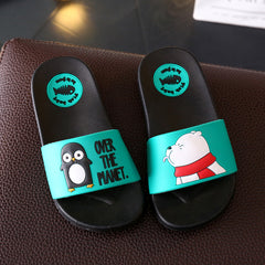 Casual Non-slip Indoor Slippers For Unisex With Cartoon Bear Pattern