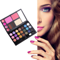 Make Up Cosmetics Including Eye Shadow Blush Powder Tool Kit