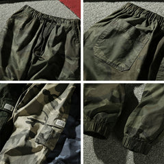 Calça Cargo Camuflagem Primavera Com Bolso Para Homem