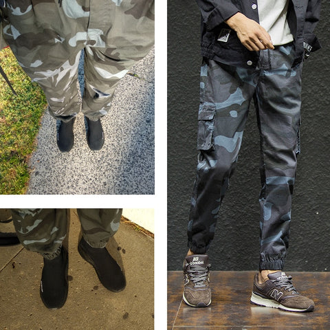 Casual Men's Camouflage Cargo Trousers With Pockets