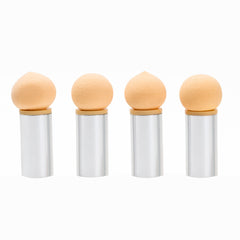 Trendy Round-tipped Nail Powder Brush With Replaceable Sponge Heads