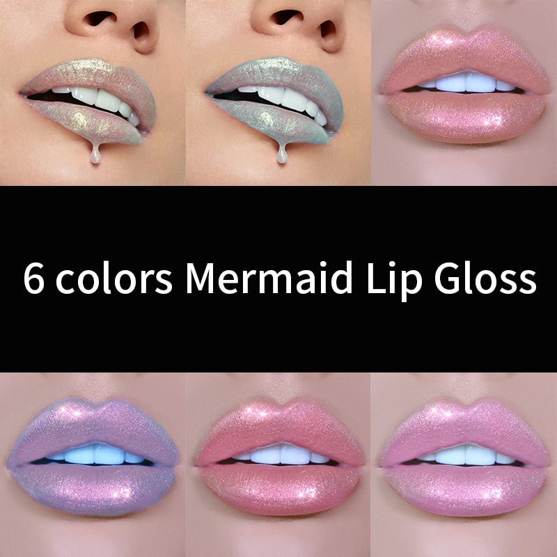Liquid Crystal Glow Lip Gloss Laser Holographic Makeup - Sheseelady