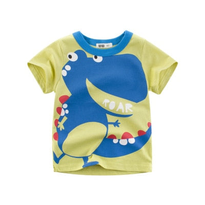 Camiseta infantil masculina estampa coroa manga curta