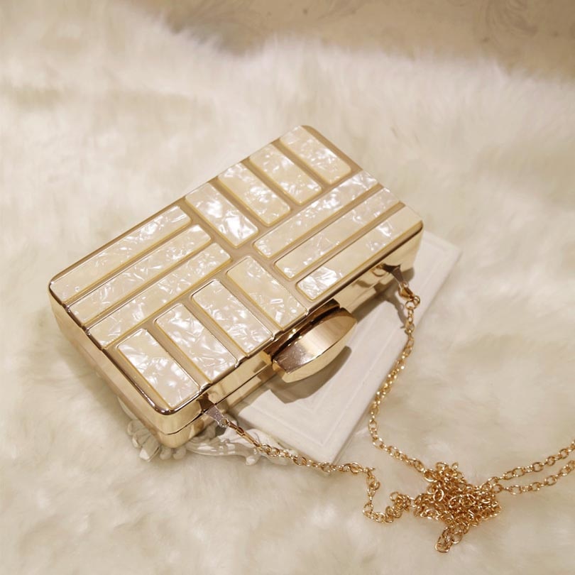 England Style Metallic Polyester Wallet Clutch Purse - Sheseelady