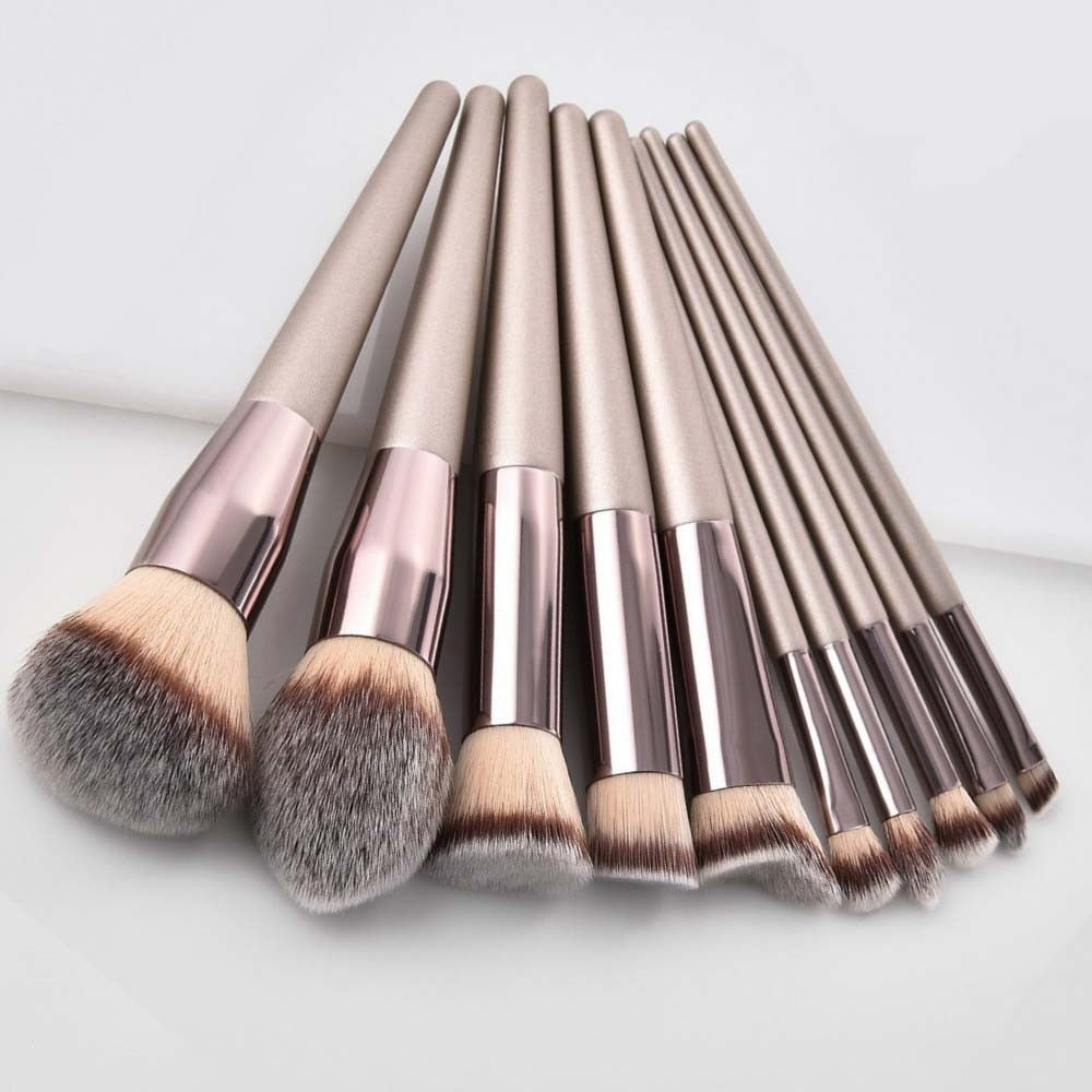 Foundation Powder Blush Eye Shadow Makeup Brushes Set - Sheseelady