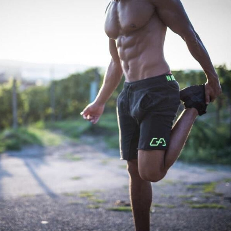 Hommes Slim Fit Pantalon Court Bodybuilding jogge marque durable Fitness Workout coton