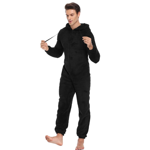 Men Sleep Sleep Lounge Adulte Sleepwear Un Pajamas Piece