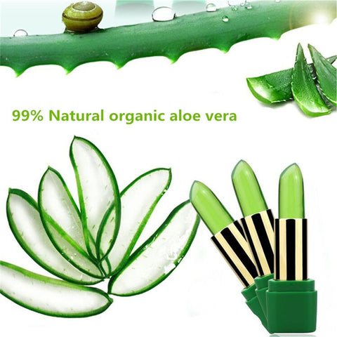 Aloe Vera Natural Temperature Change Color Jelly Lipstick - Sheseelady