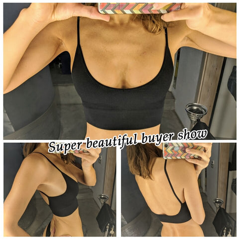 Sexy Breathable Ladies' Seamless Cotton Bras For Fitness