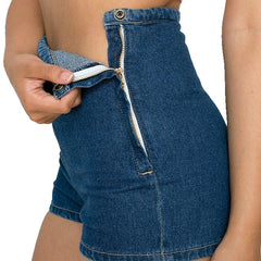 New Sexy Women Slim High Waist Jeans Denim Tap Short Hot Shorts Tight A Side Button