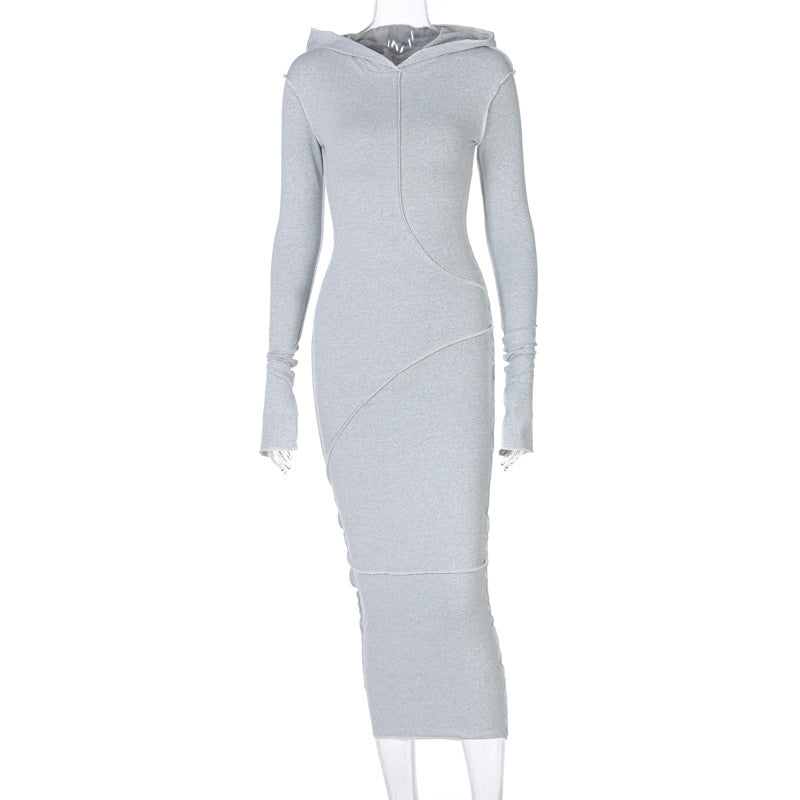 Cross-Border Long-Sleeve Hooded Dress