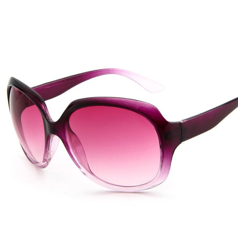 Trendy Classic Oval Shape Plastic Frame Sunglasses For Women