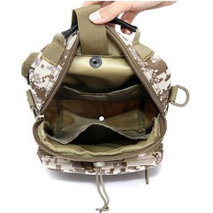 Tactical Outdoor Chest Pack Crossbody Shoulder Bag for Camping & Sports