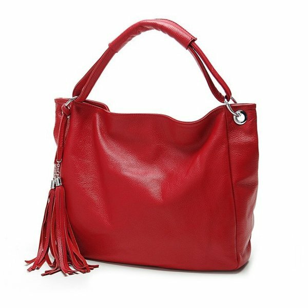 PU Leather Women Vintage Tassel Handbag Luxury Tote Crossbody Bags