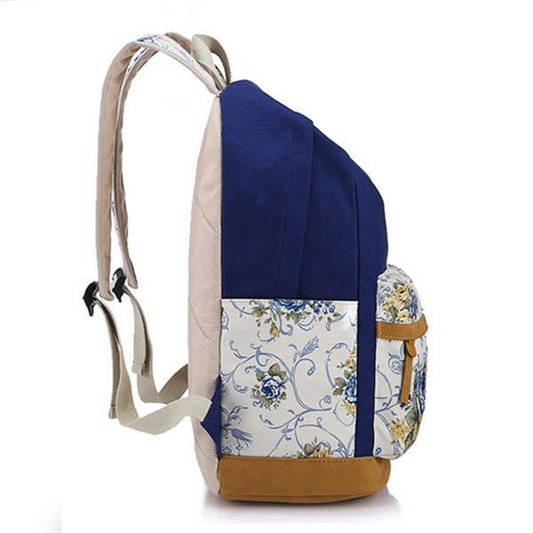 Floral Girl Backpack Women Leisure Students Teenager School Bags