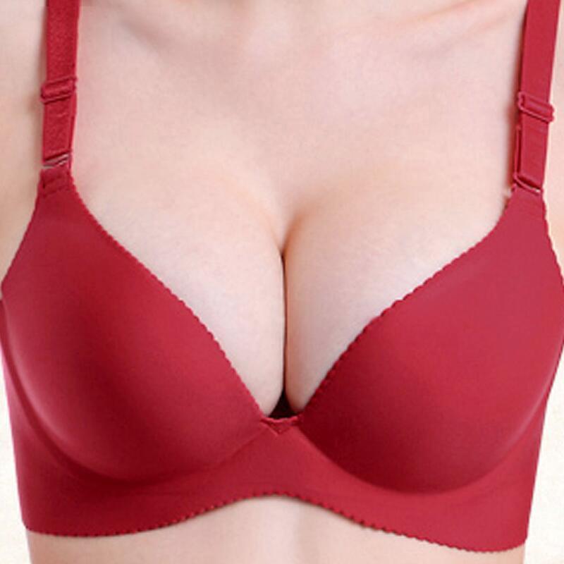 Sexy Deep U Cup Bras For Women Push Up Lingerie Seamless Bralette Backless Plunge Intimates