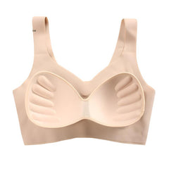 Sexy Women Bras Push Up Gather Bralette Seamless Bra Wire Free Soutien Gorge Femme Comfort Underwear Solid Color Vest Brassiere