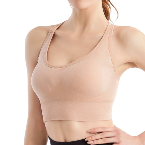 Elegant Breathable Women's Nylon Fitness Tank Tops