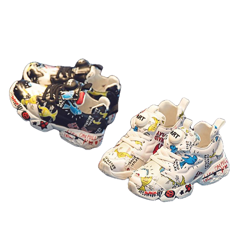 Casual Soft Pu Leather Sport Sneakers For Children - Sheseelady
