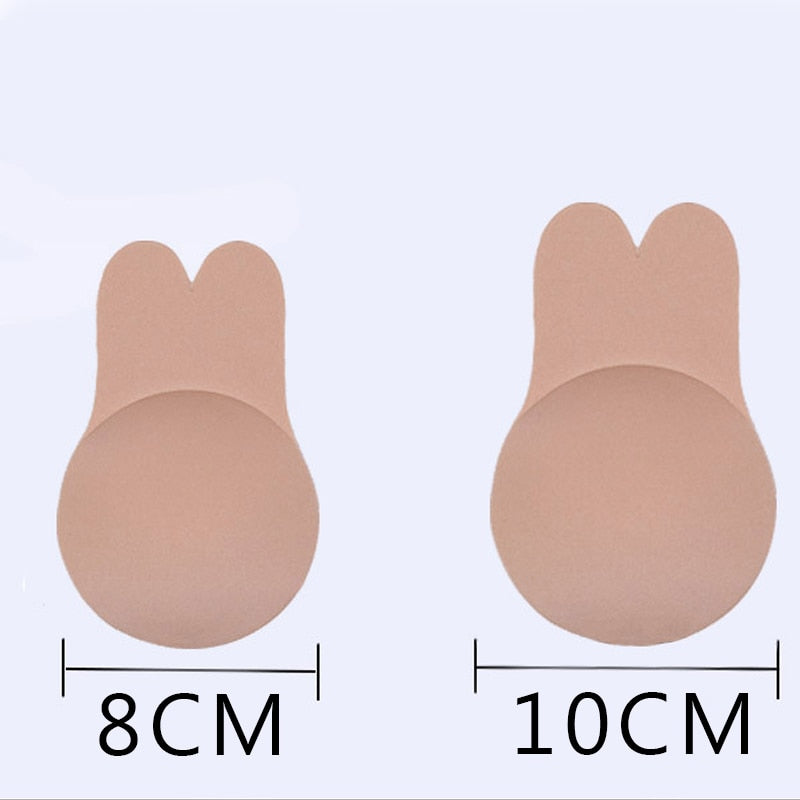 Women Strapless Adhesive Invisible Bra Self Adhesive Nipple Breast Pasties Cover Reusable