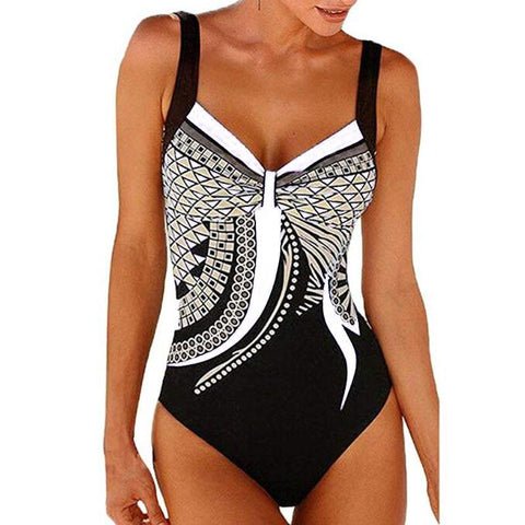 Sexy Women's Push Up Bathing Suit Plus Size One Piece
