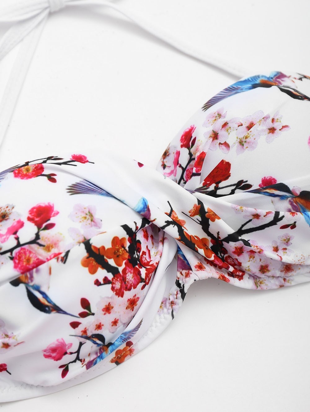 Sexy Floral Beachwear Summer Bandeau Hang Neck Biquíni