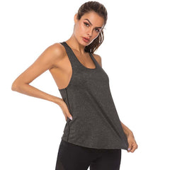 Stylish Anti-Shrink Ladies' Sleeveless Racerback Yoga Tank Tops