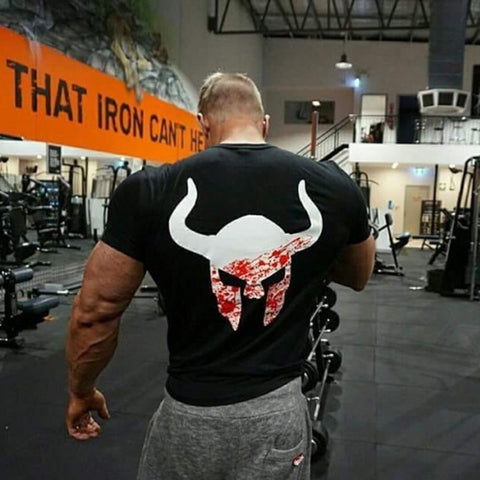 Fitness T-Shirt homme serré Gym Hommes