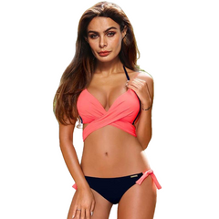 Halter Bandage Bathing Suits Sexy Beachwear Bikini - Sheseelady