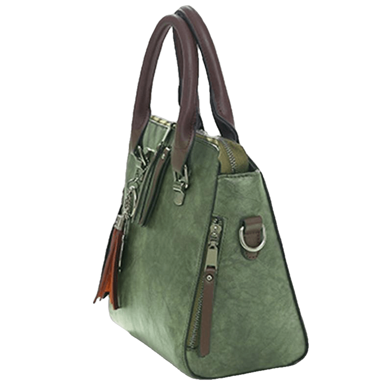 Vintage Pu Leather Ladies Handbags Crossbody Shoulder Bag