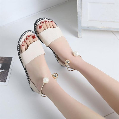 Mulheres Sandálias Chinelos Moda De Verão Nova Roma Sapatos Respiráveis Não Escorregadios Mulher Desliza Sólida Mulher Casual