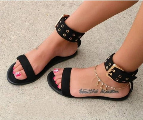 Femmes appartements sandales gladiateur été Transparent bout ouvert chaussures de gelée dames Vintage boucle romaine sangle sandales de plage grande taille