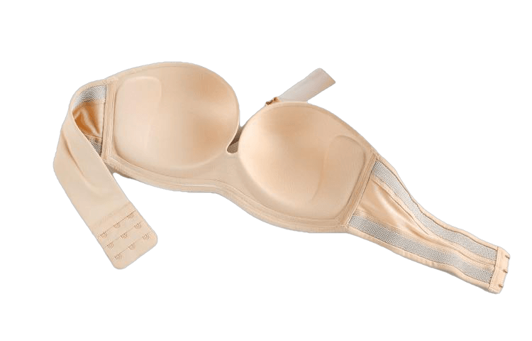 Women'S Slightly Padded Push Up Great Support Lace Strapless Bra