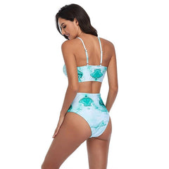 Elegant Stylish Sexy Women's High Waist Beachwear 2 Pieces