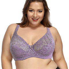 Soutiens de renda femininos com arame Lager Peito Lingerie Sexy Lingerie Sexy Bordado Bralette Bh Plus Size