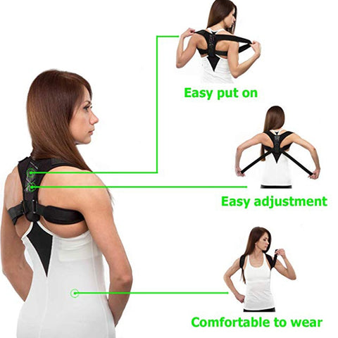 Brace Support Belt Adjustable Back Posture Corrector - Sheseelady