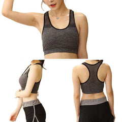 Shockproof Quick-drying Women's Wireless Mesh Push Up Sports Bras