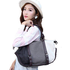 Fashionable Casual Large Capacity Women’s Canvas Shoulder Bag