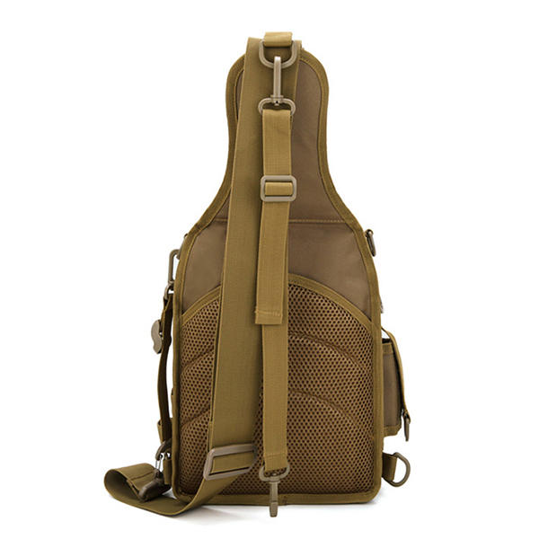 Men's Tactical Waterproof Nylon Camouflage Crossbody Bag - Multifunctional Military Chest Bag