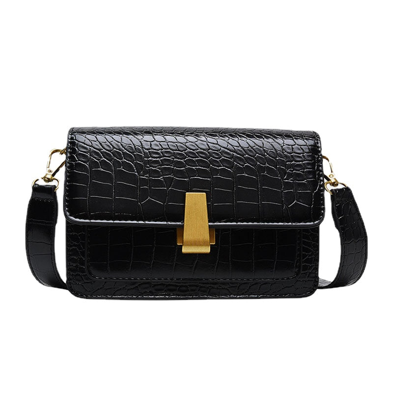 Women Vintage Lizard Grain Crossbody Bag Shoulder